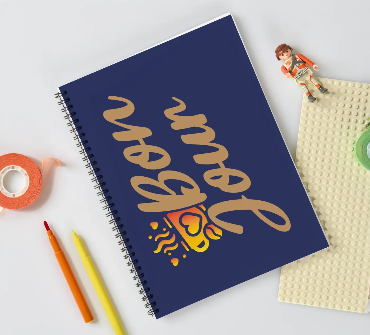 Hello spiral notebook by Gunawan Rb