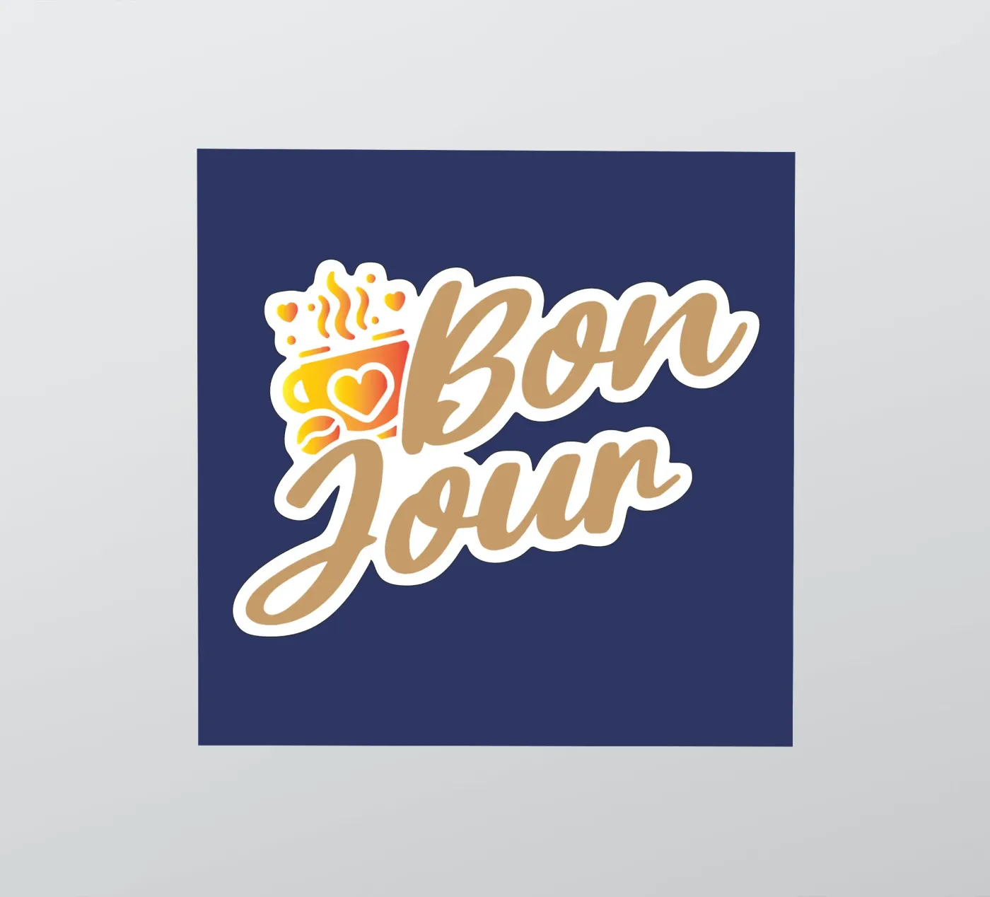 Bonjour autocollant de Gunawan Rb