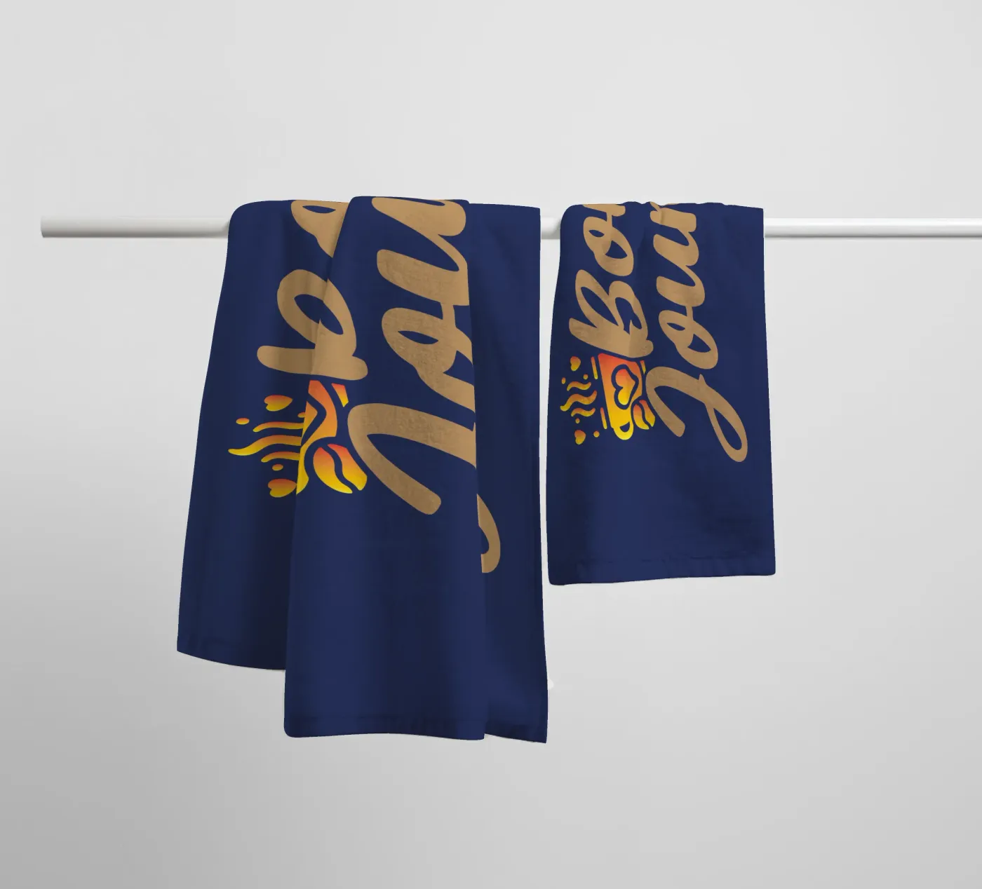 Hello towel by Gunawan Rb