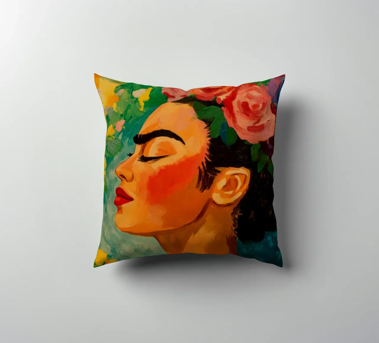 Petals of Resilience decorative cushion by Modern Muse