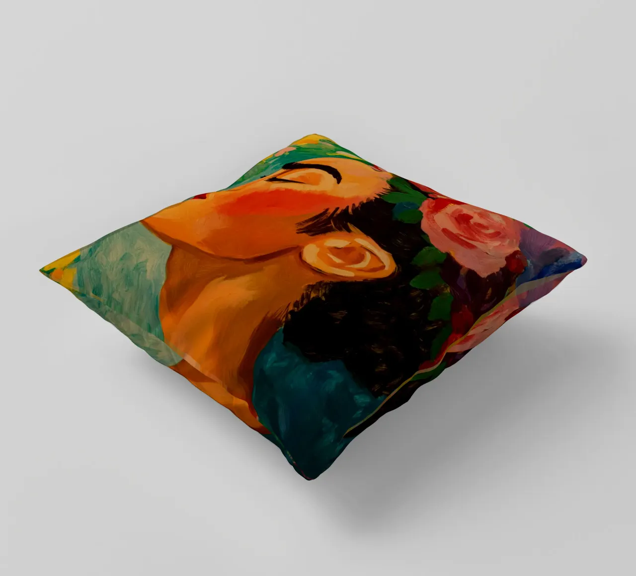 Petals of Resilience decorative cushion by Modern Muse
