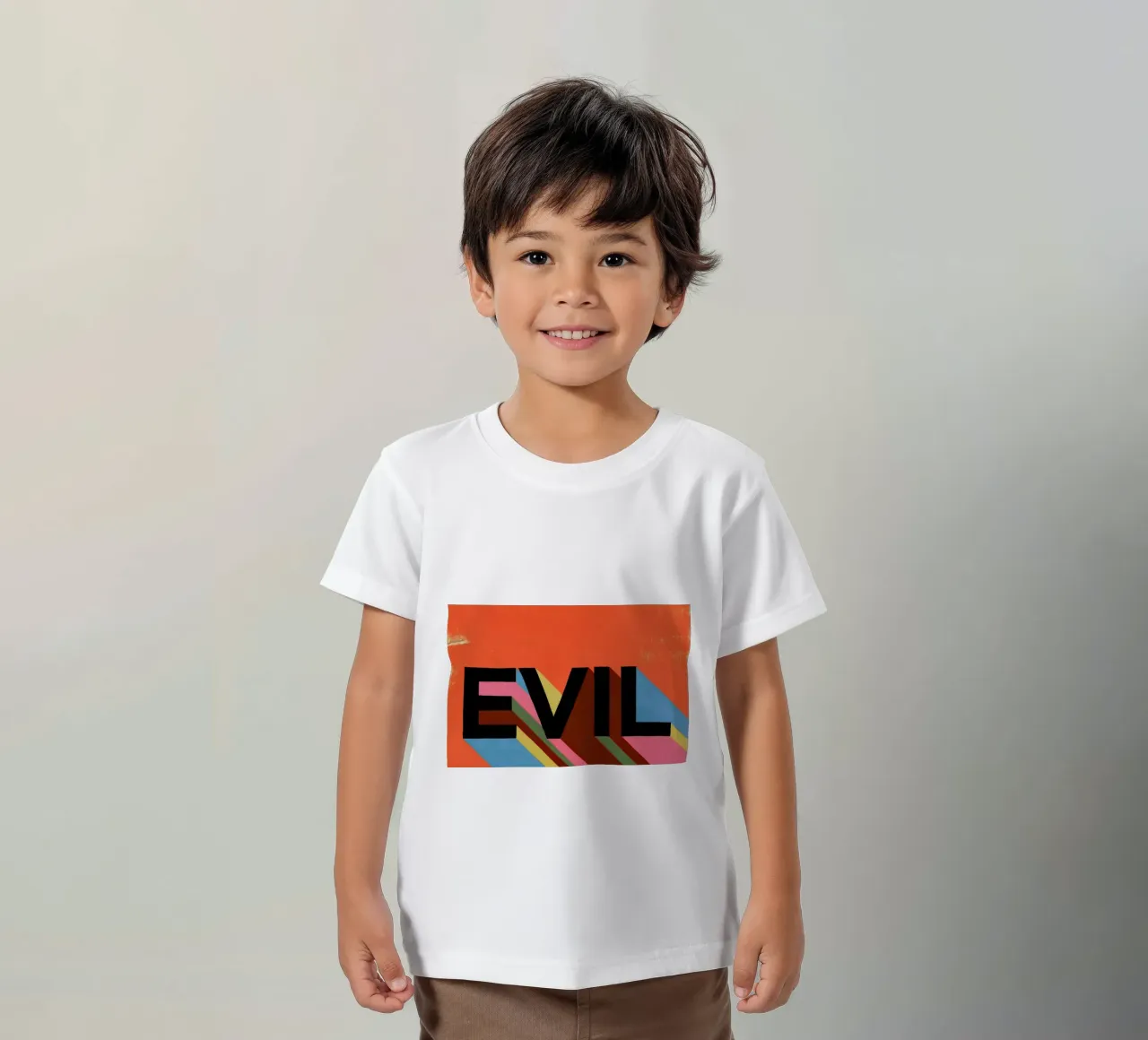 Evil t-shirt bambini da Famous When Dead