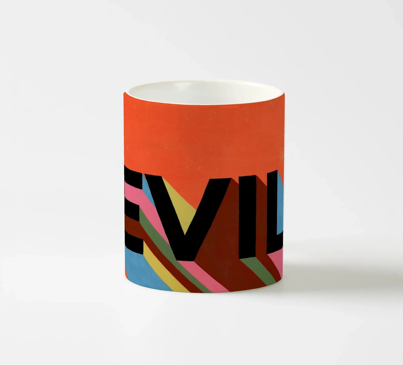 Evil ceramic mug by Famous When Dead