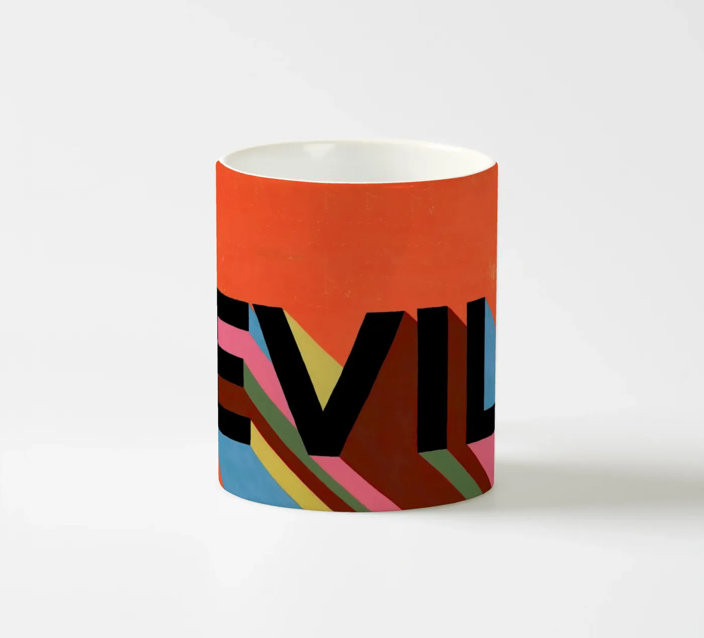 Evil ceramic mug by Famous When Dead