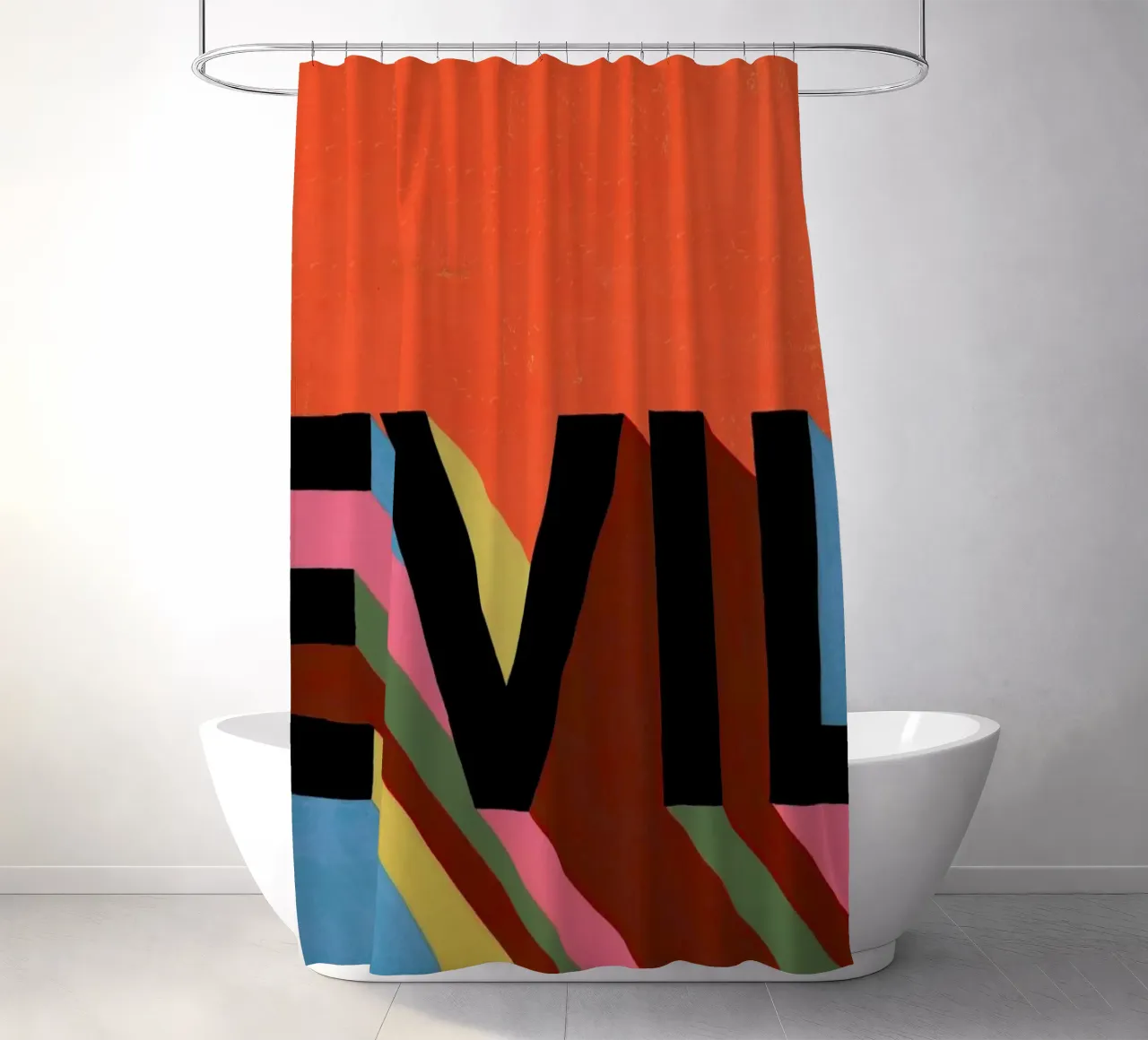 Evil shower curtain by Famous When Dead