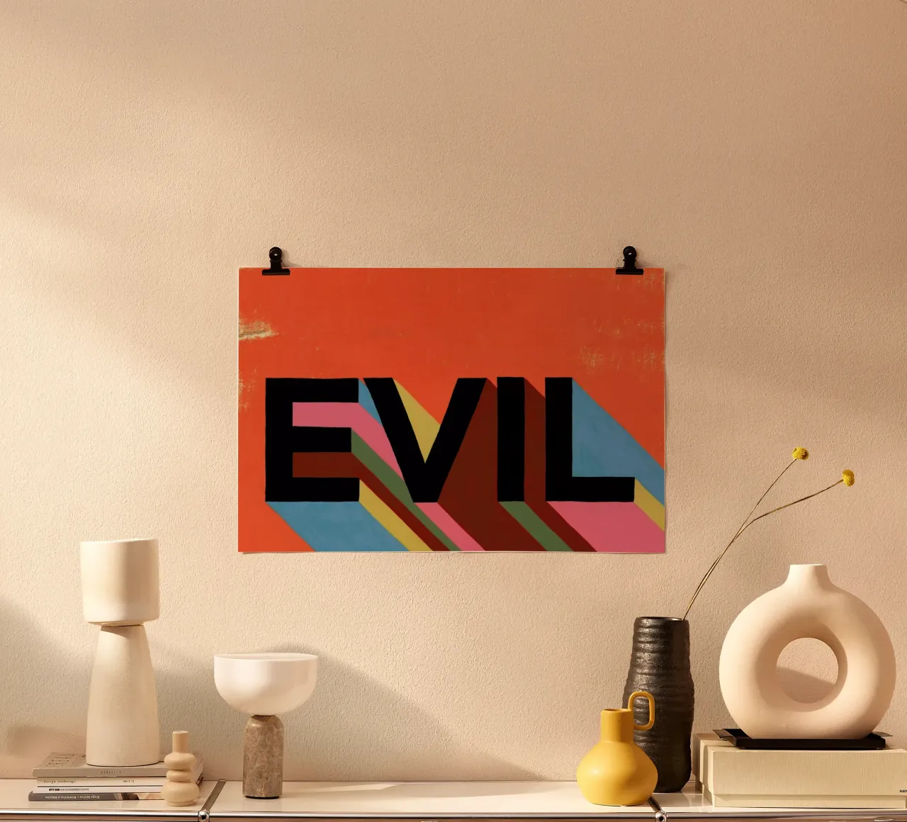 Evil poster by Famous When Dead