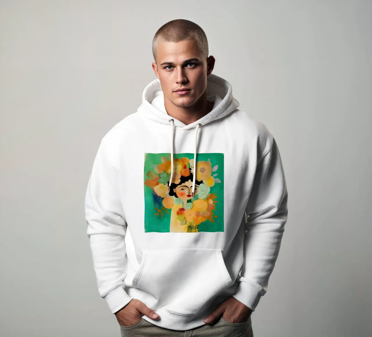 Sussurri del fiore felpa con cappuccio da Modern Muse