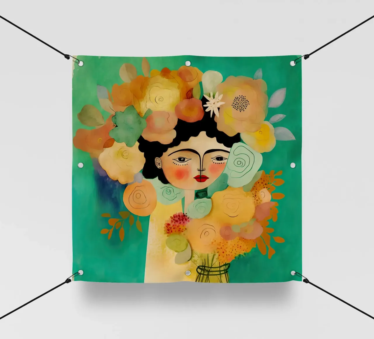 Sussurri del fiore telo in pvc da Modern Muse