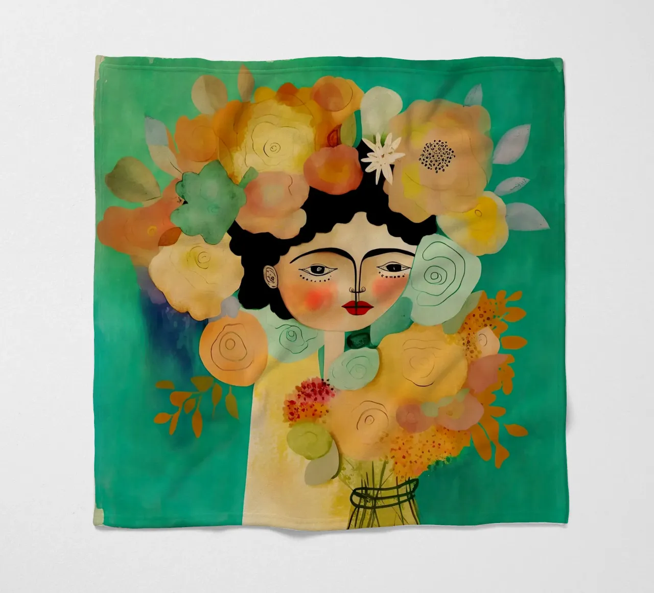 Sussurri del fiore coperta in pile da Modern Muse