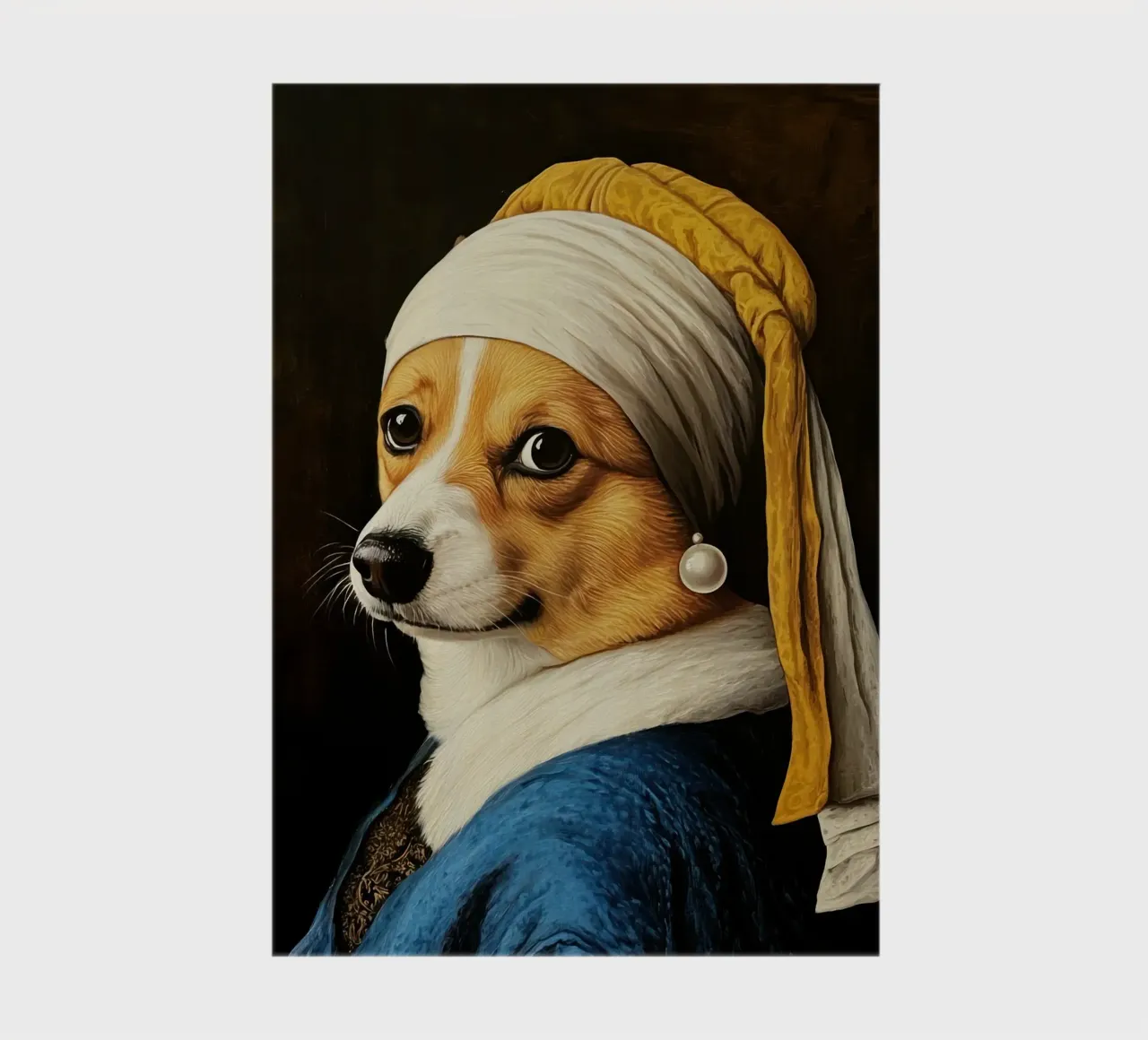 The Corgi with the Pearl Earring notebook by Modern Muse