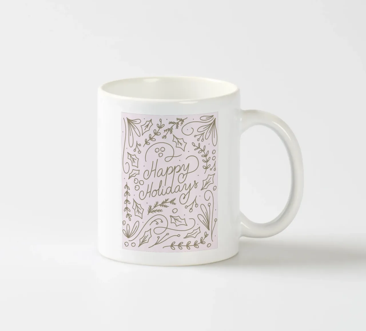 Happy Holidays tazza in ceramica da anisillustration