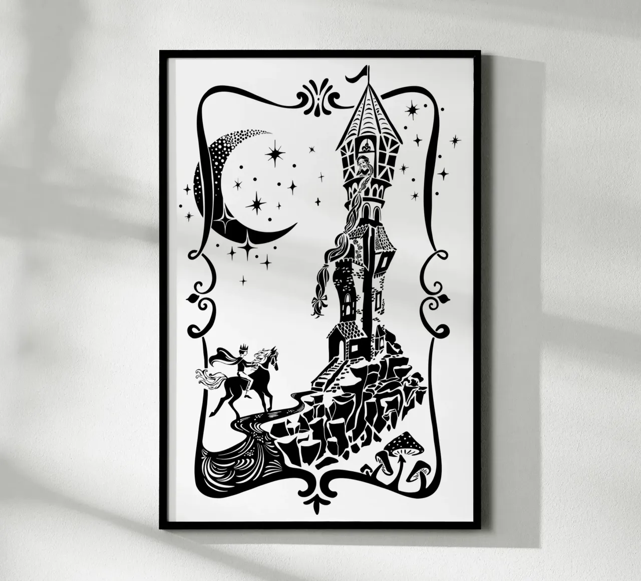 Rapunzel Märchen Prinzessin Poster von DYDesign