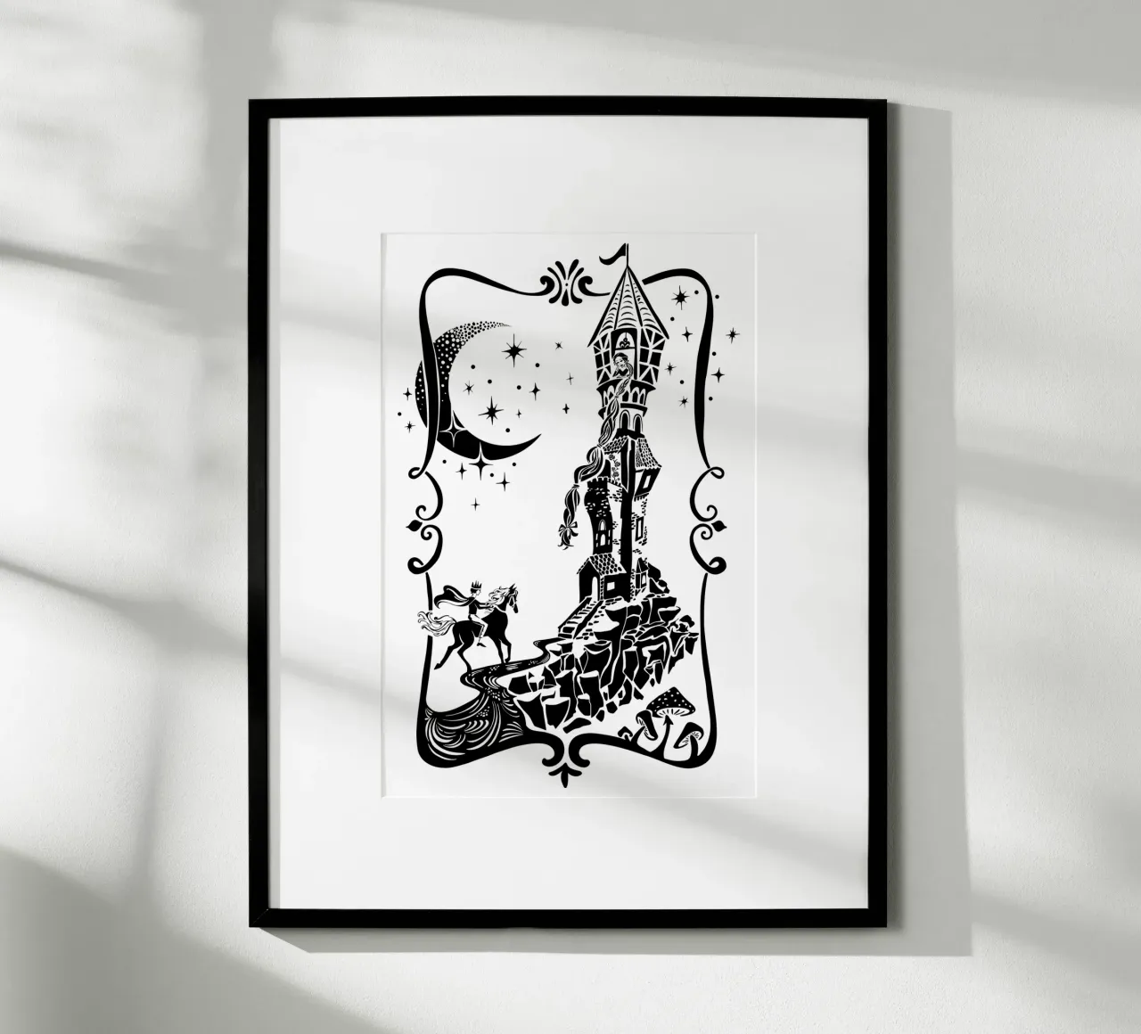 Rapunzel Märchen Prinzessin Poster von DYDesign