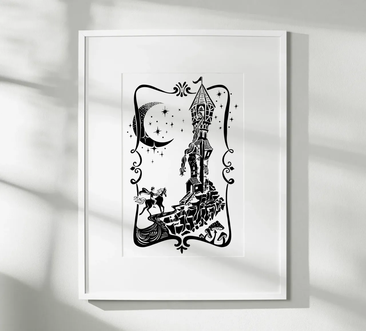Rapunzel Märchen Prinzessin Poster von DYDesign