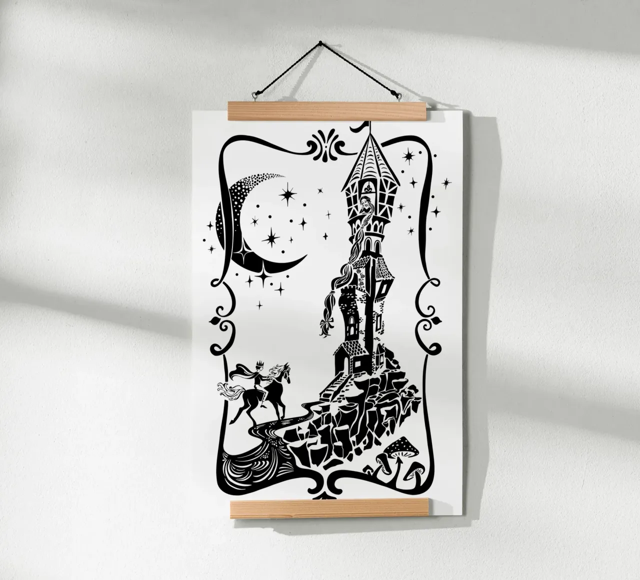 Rapunzel Märchen Prinzessin Poster von DYDesign