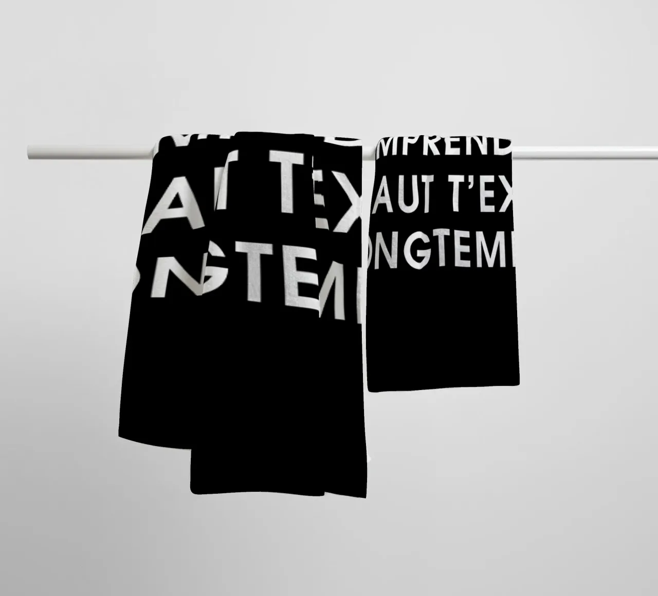 Tu comprends vite mais il faut t'expliquer longtemps - Black asciugamano da bagno da Intertitres