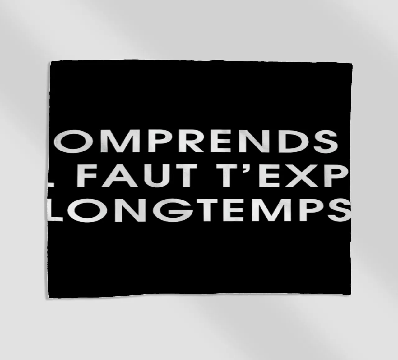 Tu comprends vite mais il faut t'expliquer longtemps - Black telo mare da Intertitres
