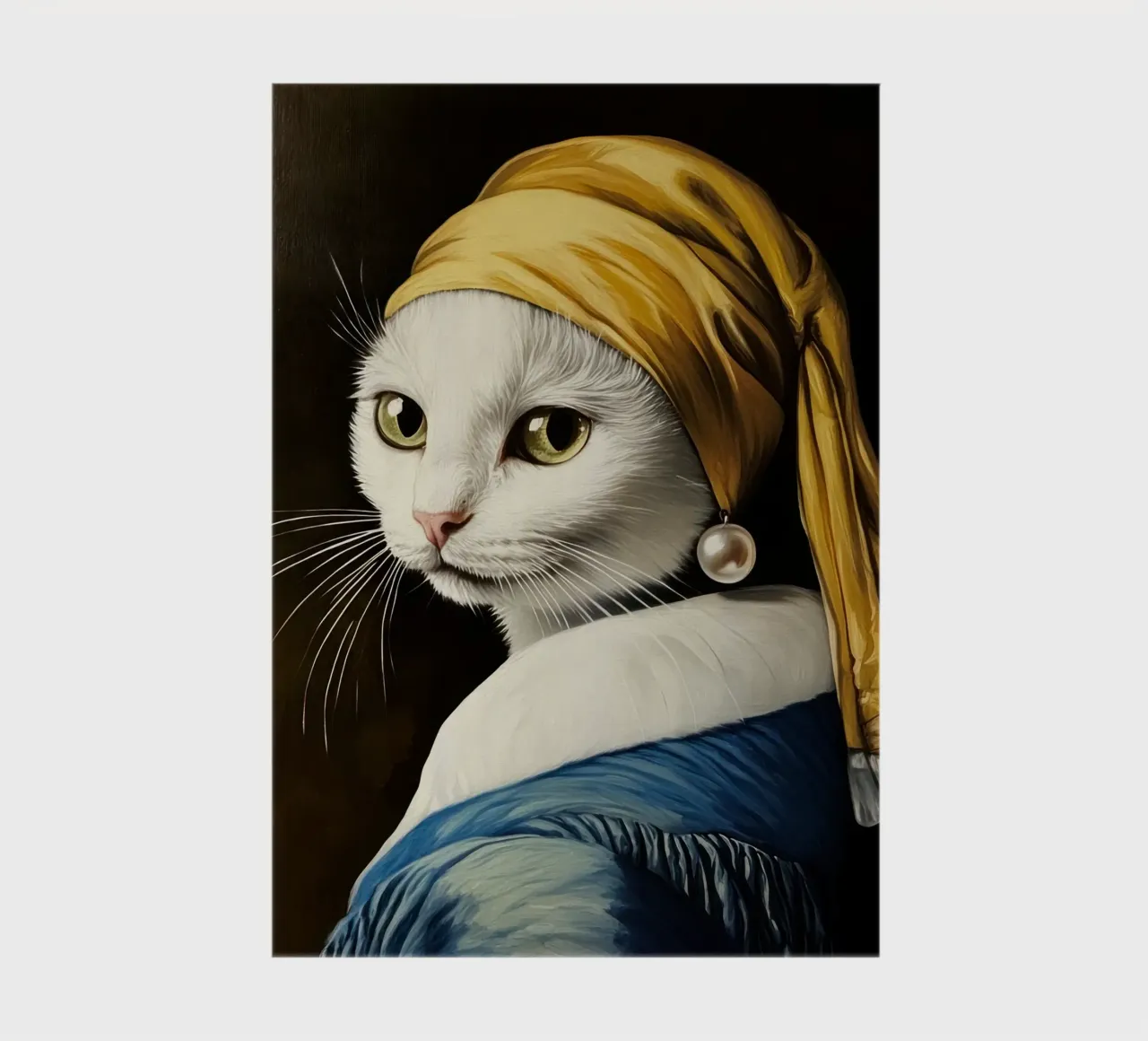 The Cat with the Pearl Earring notebook by Modern Muse