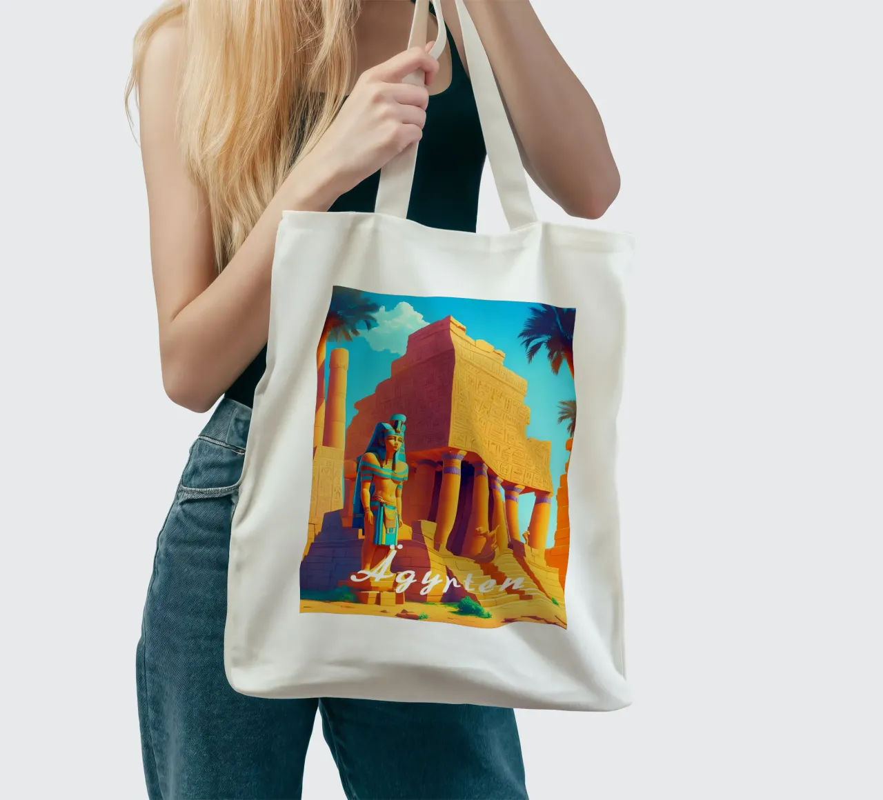 Egitto borsa in juta da Charnwood Prints