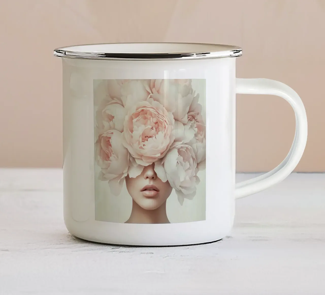 Grazia in fiore tazza in smalto da Modern Muse