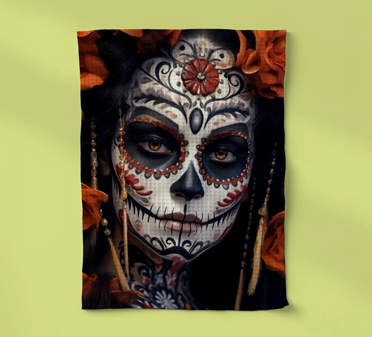 La Catrina Skull canovaccio da cucina da Lootprint