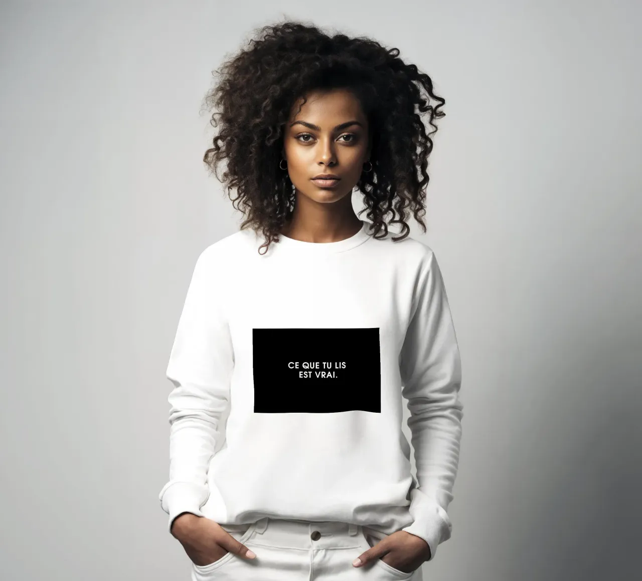 Ce que tu lis est vrai - Black felpa da Intertitres