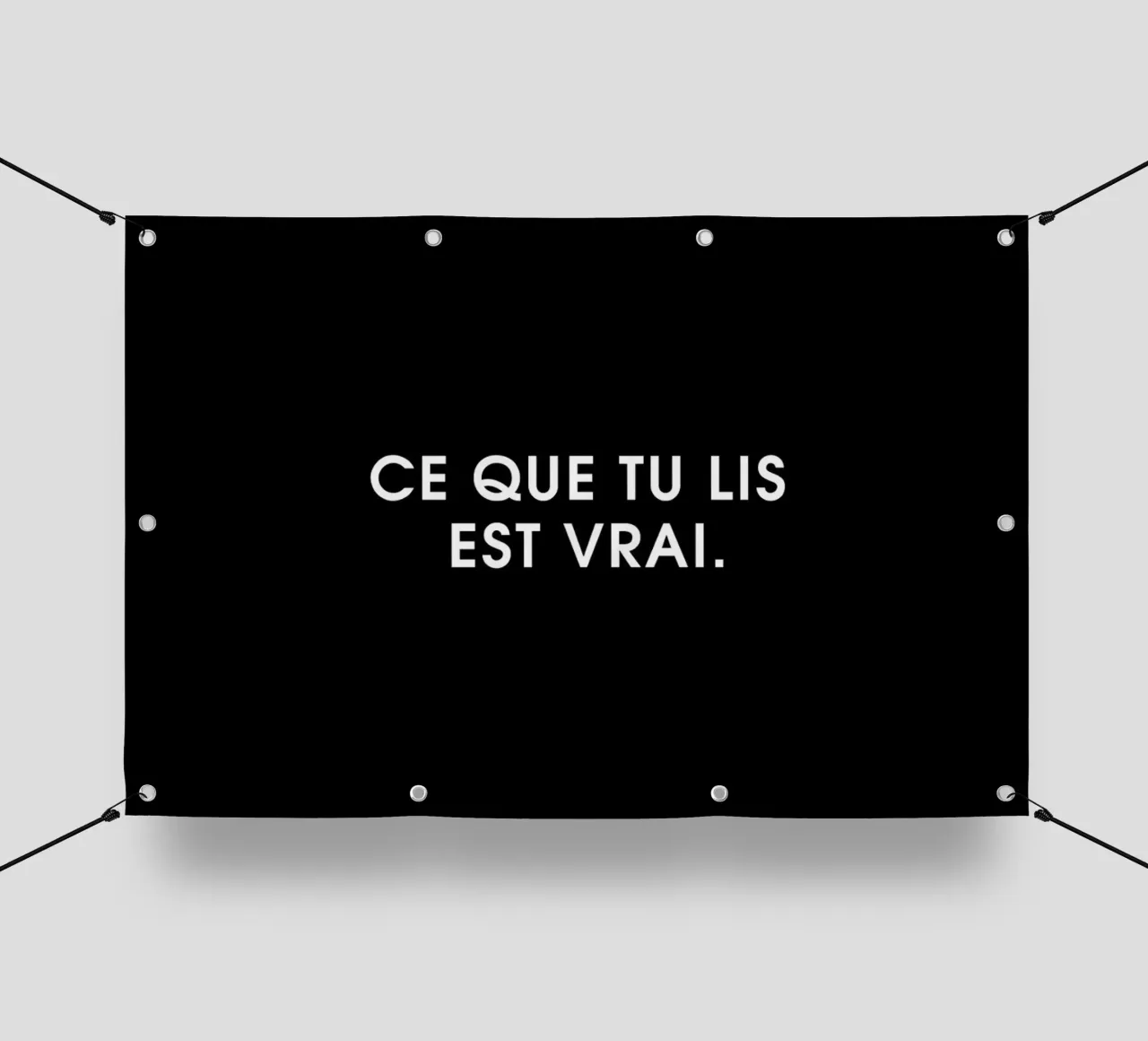 Ce que tu lis est vrai - Black telo in pvc da Intertitres