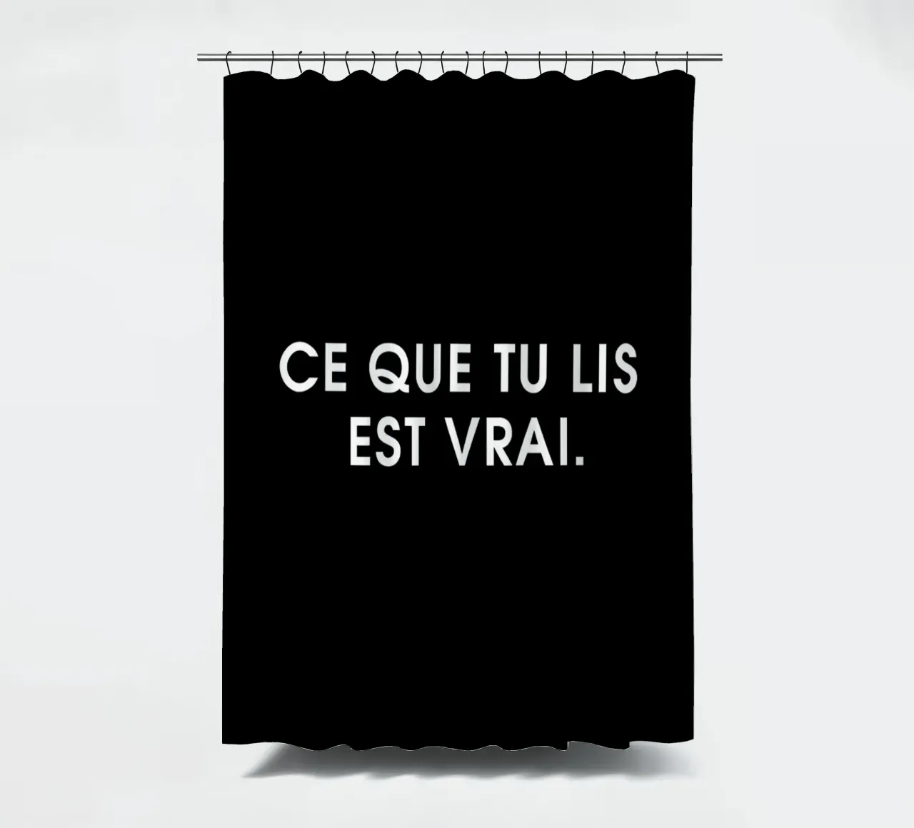 Ce que tu lis est vrai - Black tenda da doccia da Intertitres