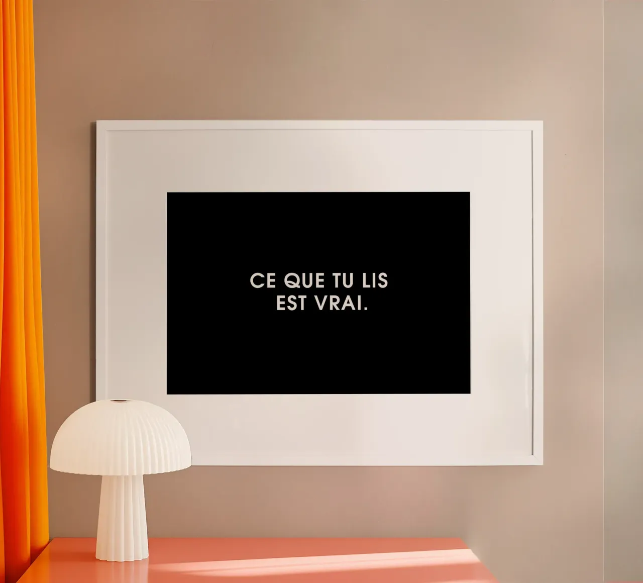 Ce que tu lis est vrai - Black carta hahnemühle da Intertitres