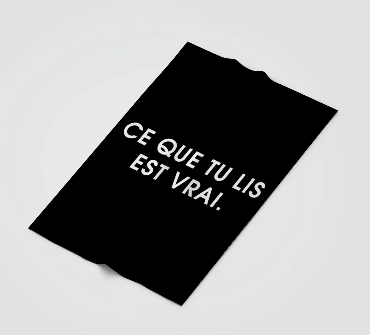 Ce que tu lis est vrai - Black coperta in pile da Intertitres