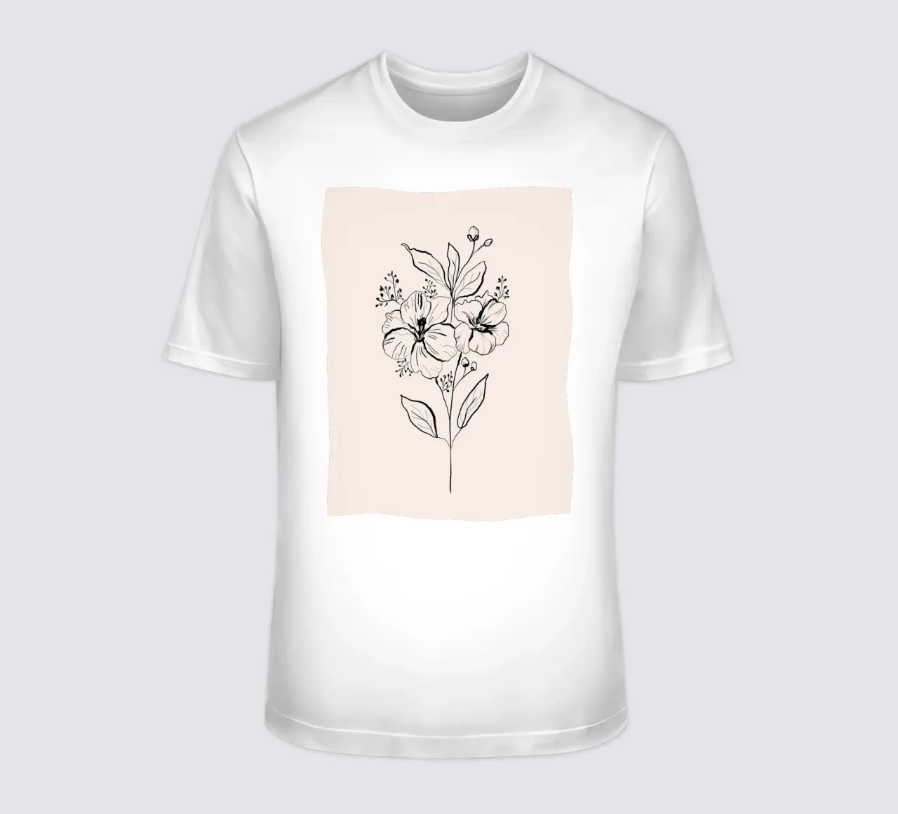 Lilium Line Art Bouquet t-shirt by anisillustration