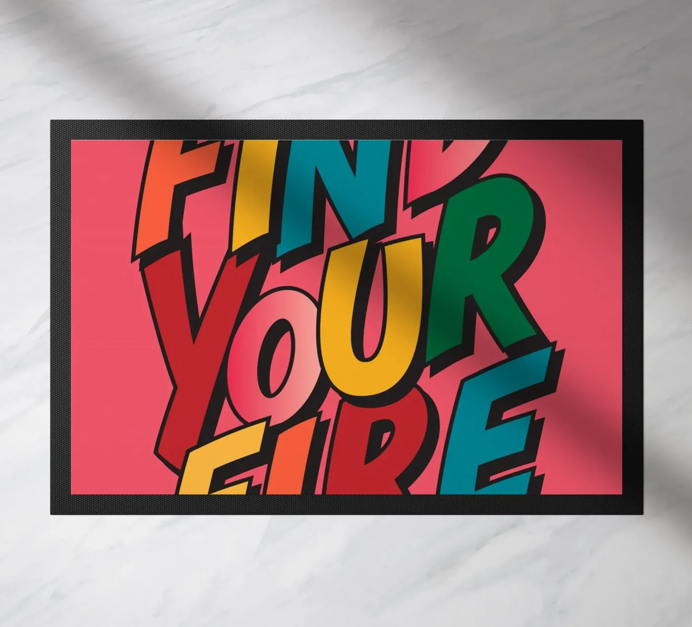Find Your Fire doormat by Gaite