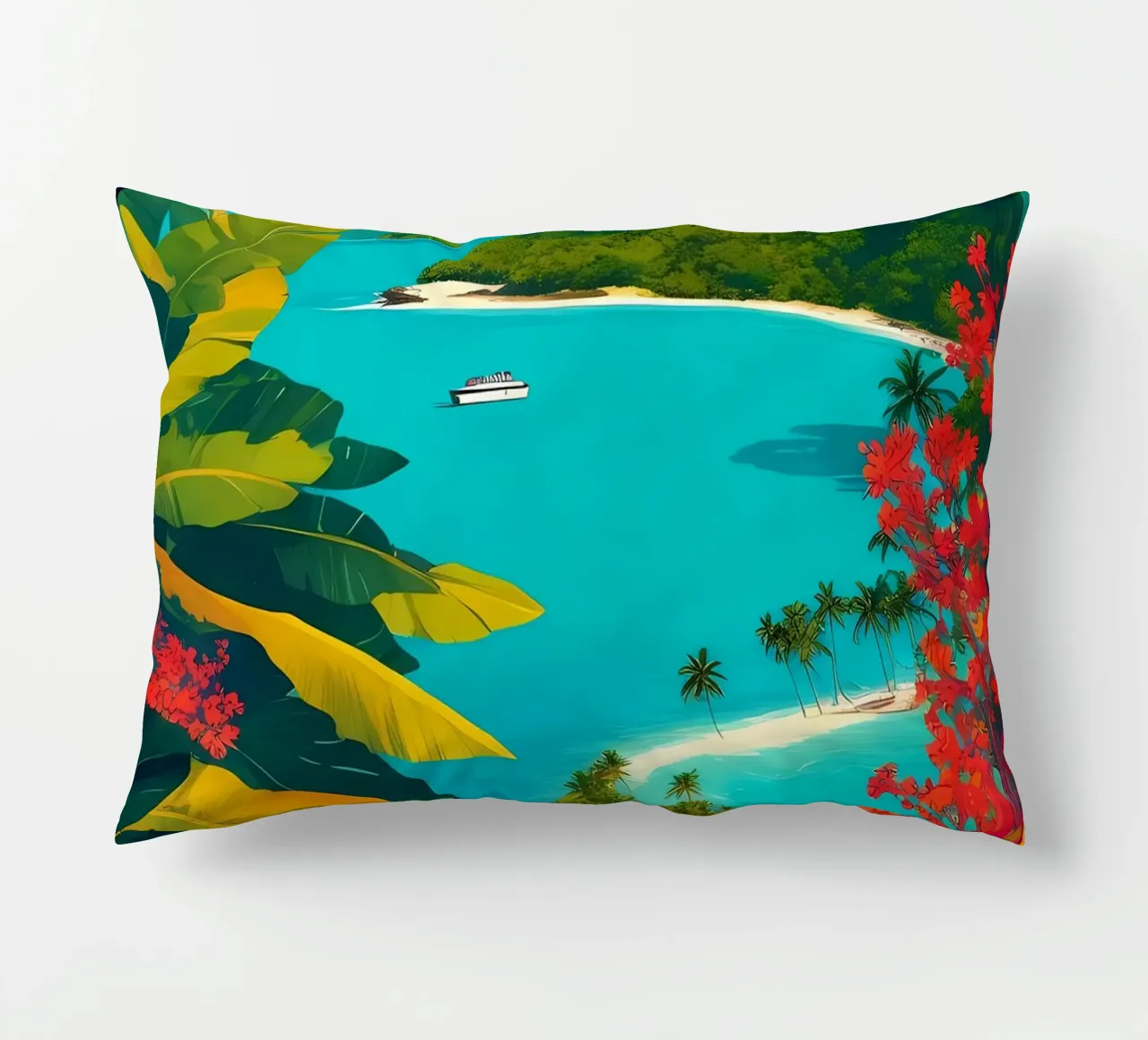 Fiji Tropical Paradise decorative cushion by Charnwood Prints
