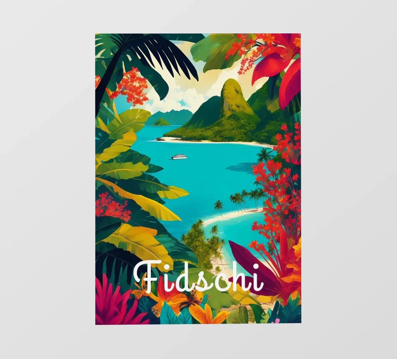 Paradiso tropicale delle Fiji telo in pvc da Charnwood Prints