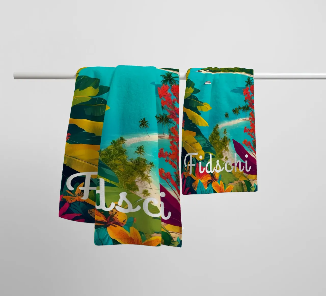 Paradiso tropicale delle Fiji asciugamano da bagno da Charnwood Prints