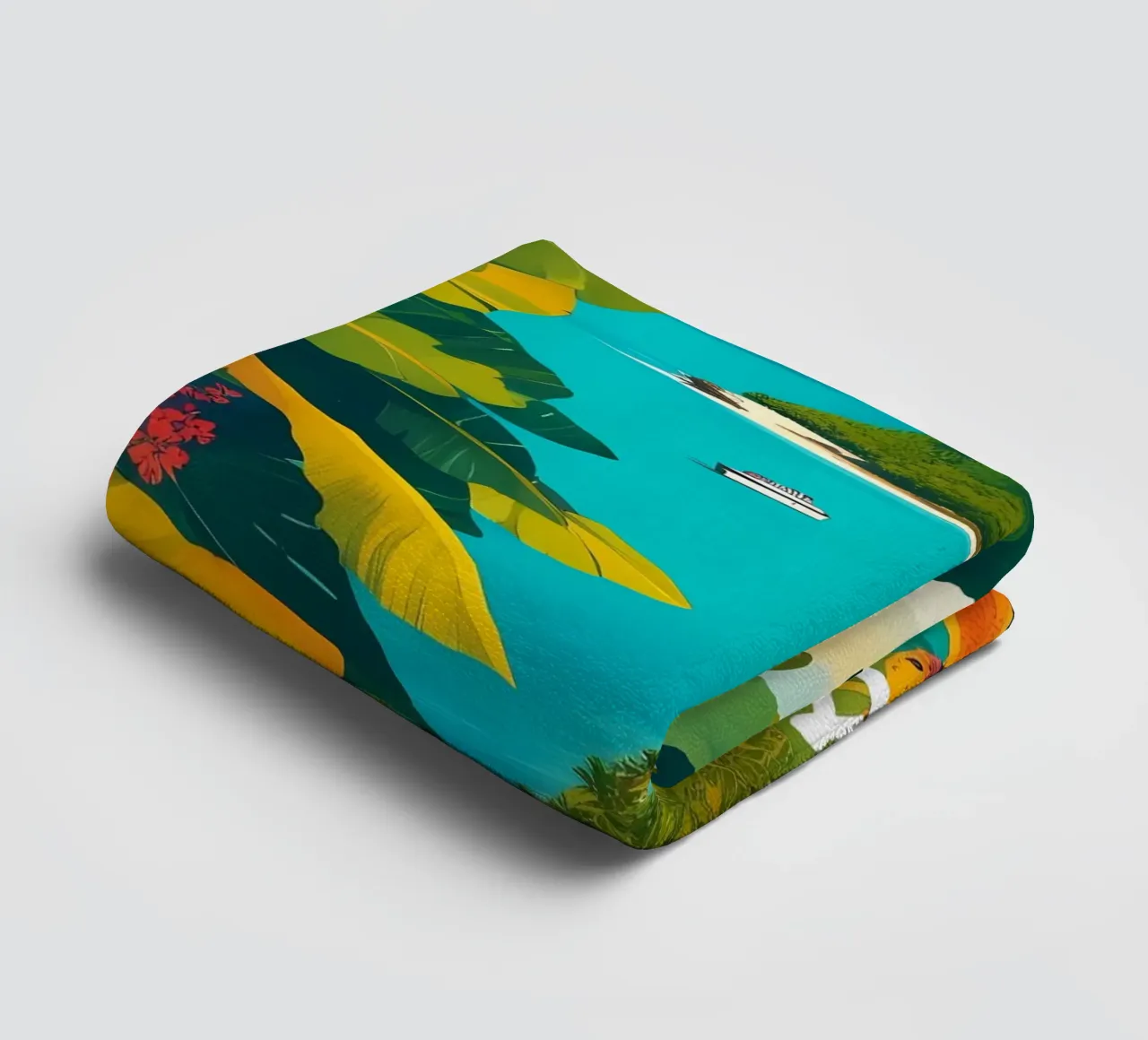 Paradiso tropicale delle Fiji asciugamano da bagno da Charnwood Prints