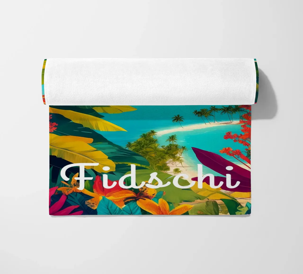 Paradiso tropicale delle Fiji telo mare da Charnwood Prints