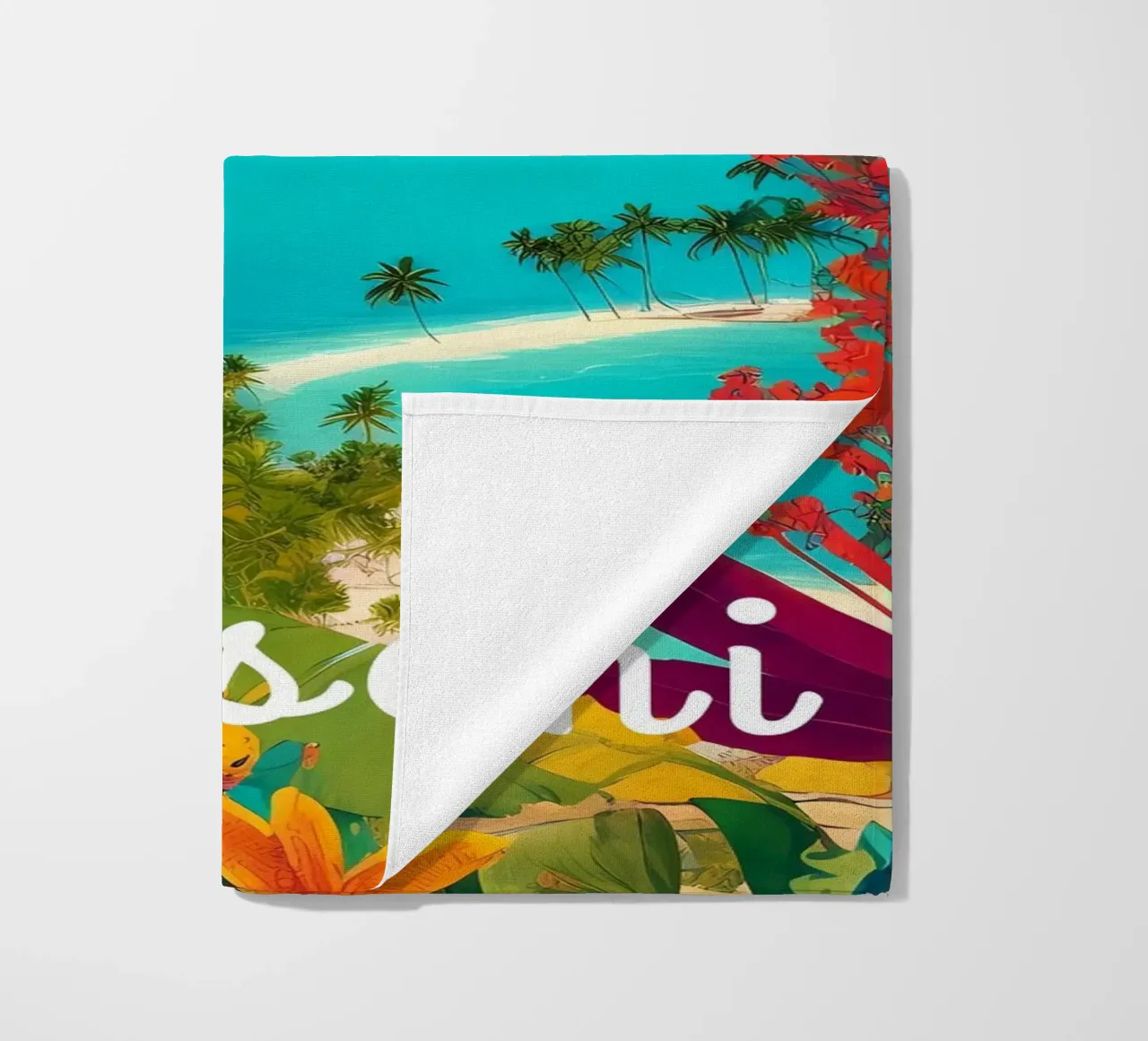 Paradiso tropicale delle Fiji telo mare da Charnwood Prints