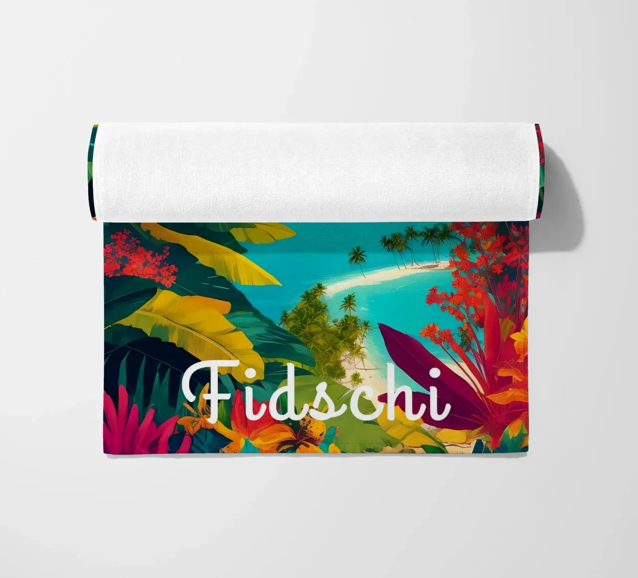 Paradiso tropicale delle Fiji telo mare da Charnwood Prints