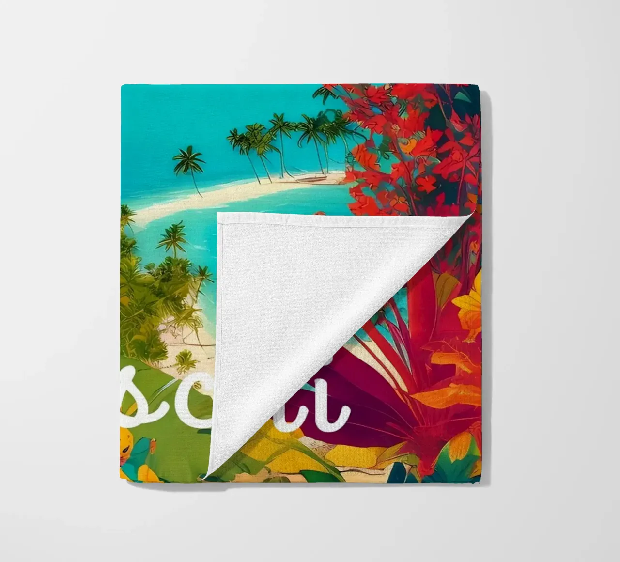 Paradiso tropicale delle Fiji telo mare da Charnwood Prints