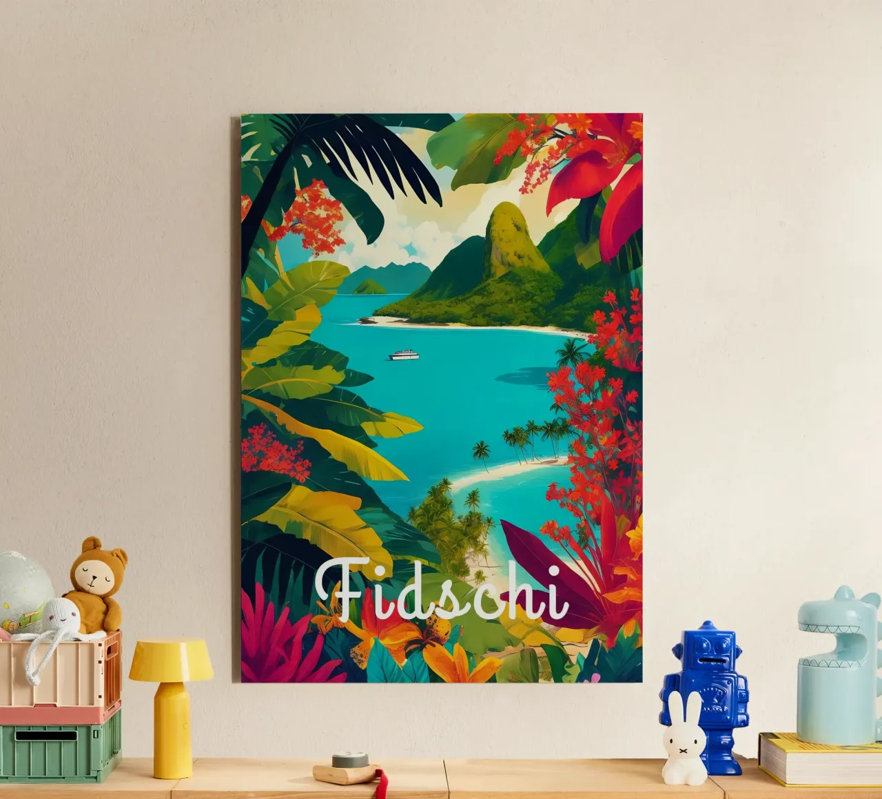 Fiji Tropical Paradise forex plate by Charnwood Prints