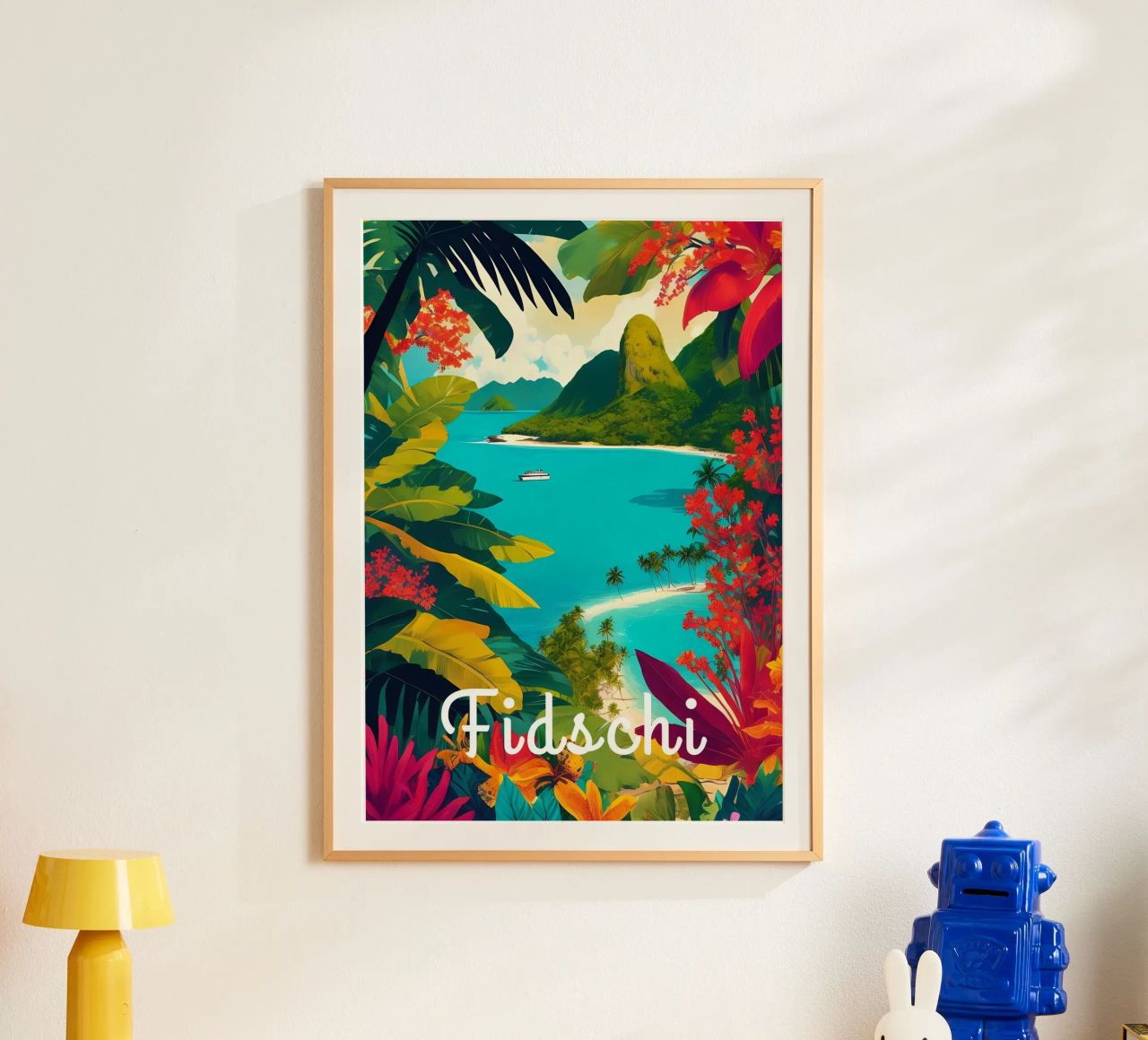 Paradis tropical des Fidji poster de Charnwood Prints