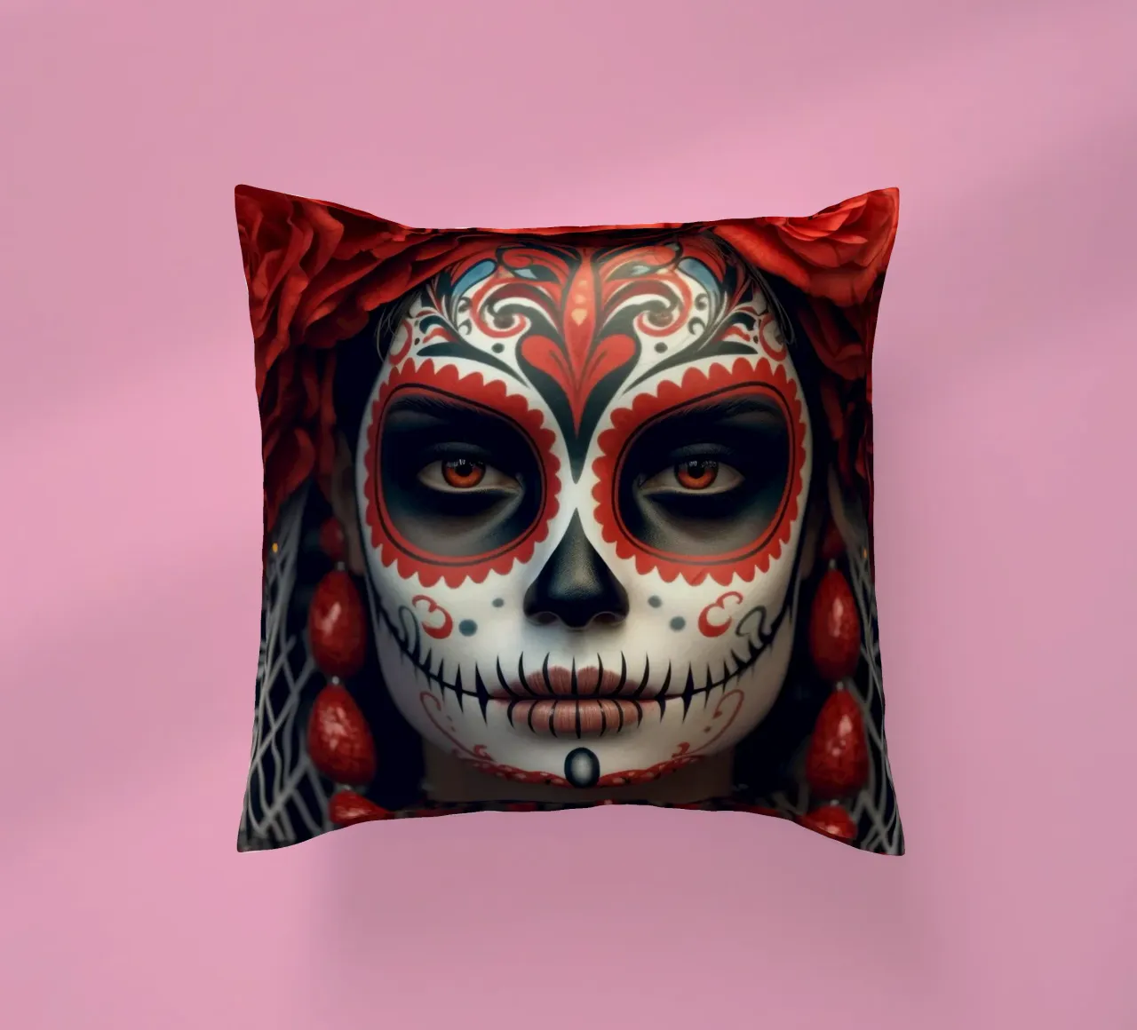 Day of the Dead Girl cuscino da Lootprint