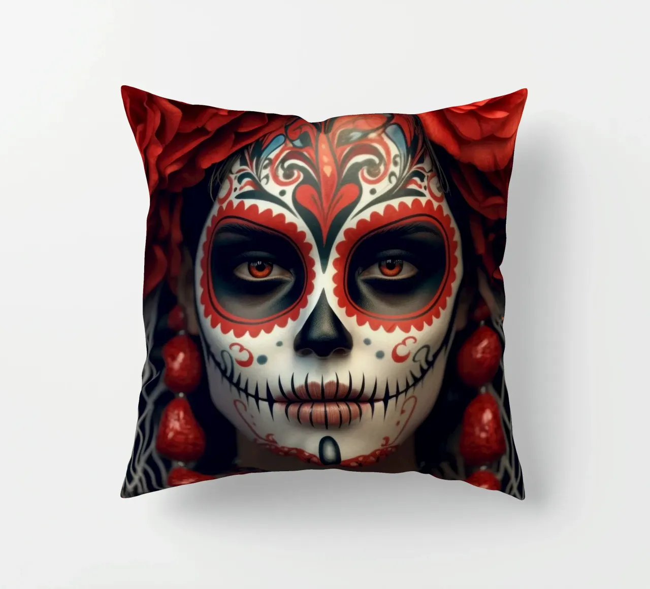 Day of the Dead Girl cuscino da Lootprint