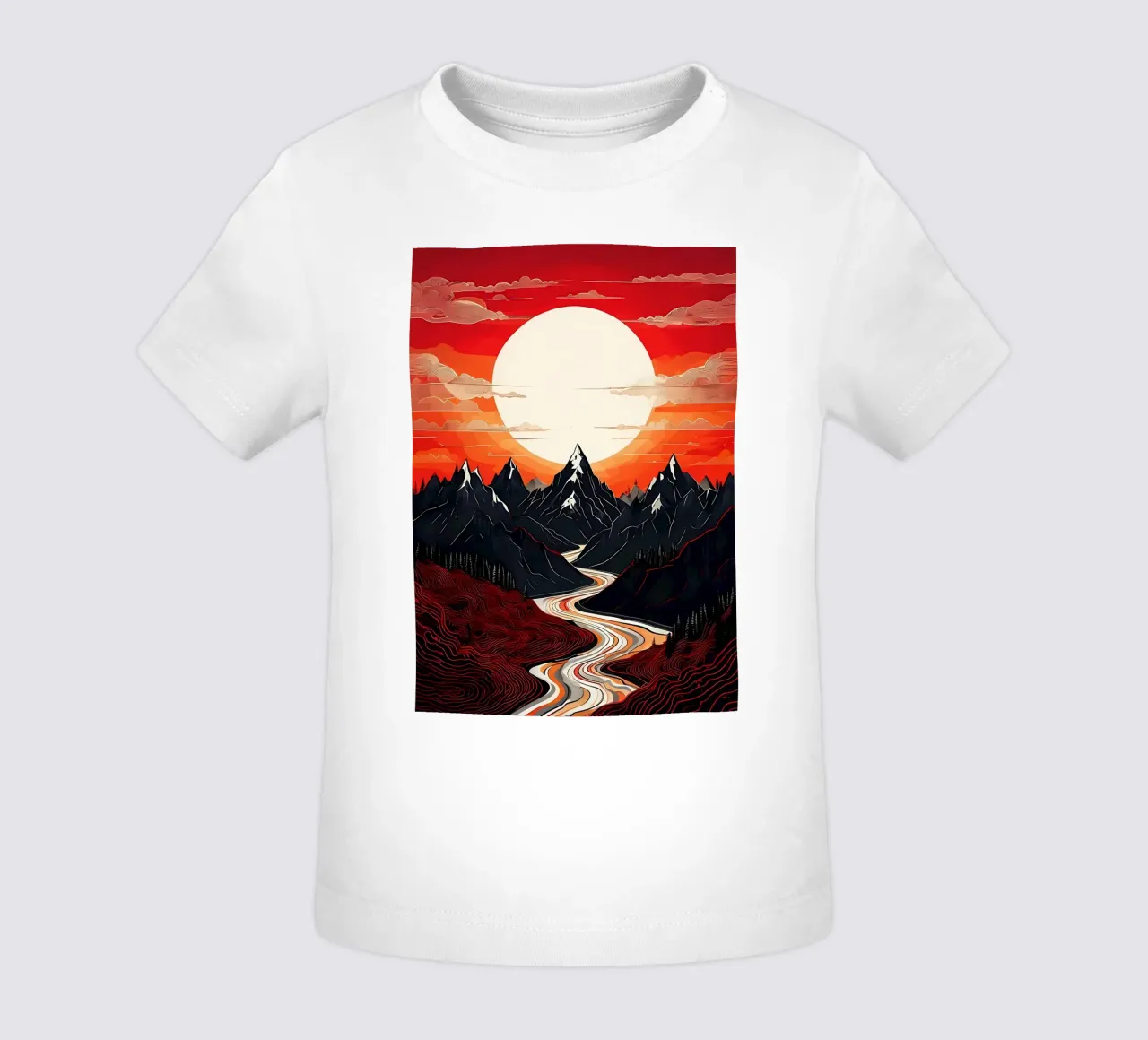 Sunlit Mountains baby t-shirt by Artistic-shop