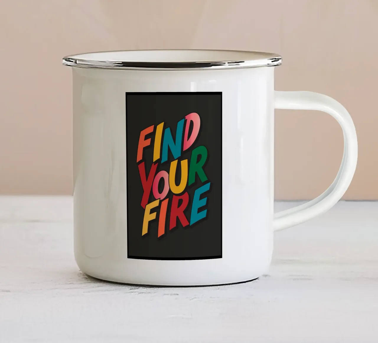 Encuentra tu fuego 2 taza de esmalte de Gaite
