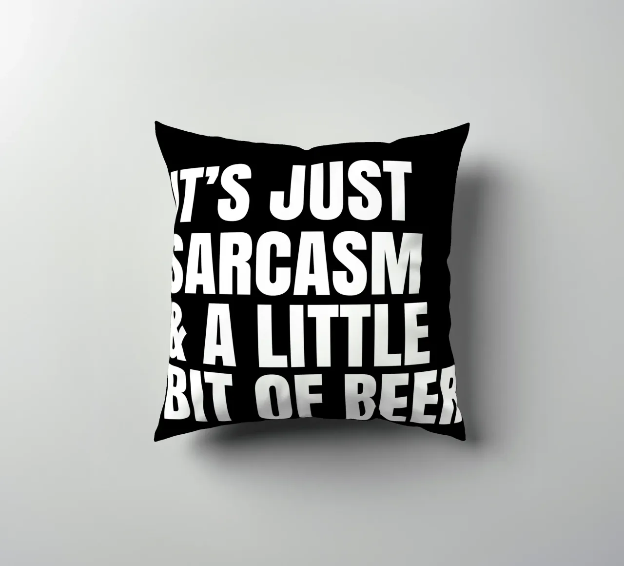 It's just sarcasm and a little bit of beer Kissen von happieeagle