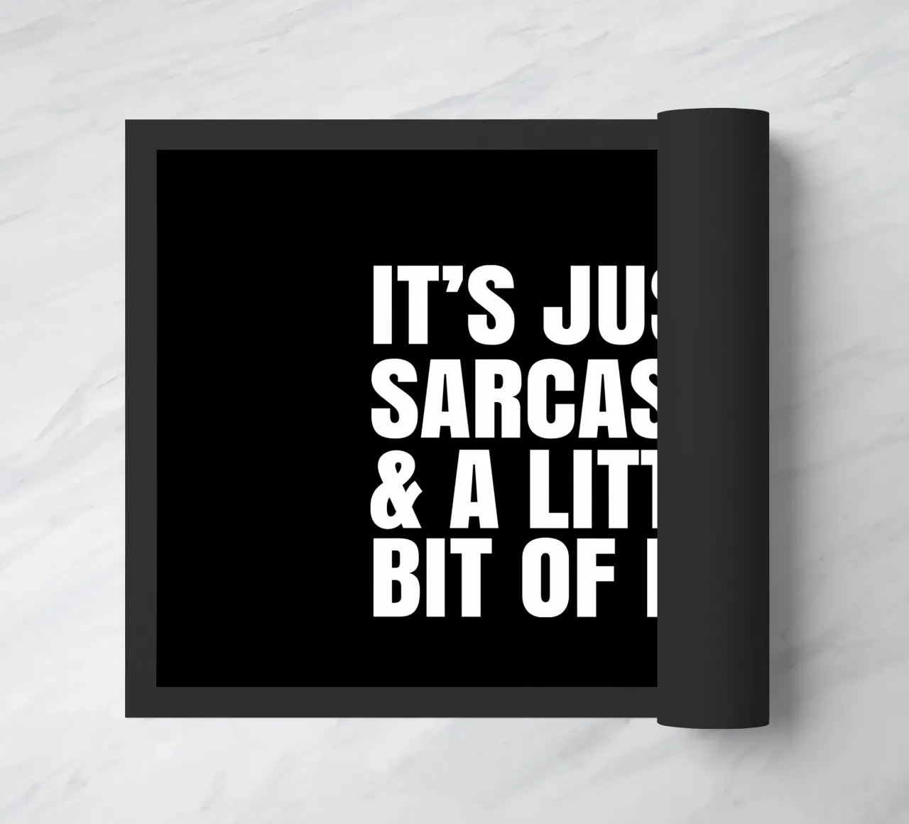 It's just sarcasm and a little bit of beer deurmat van happieeagle