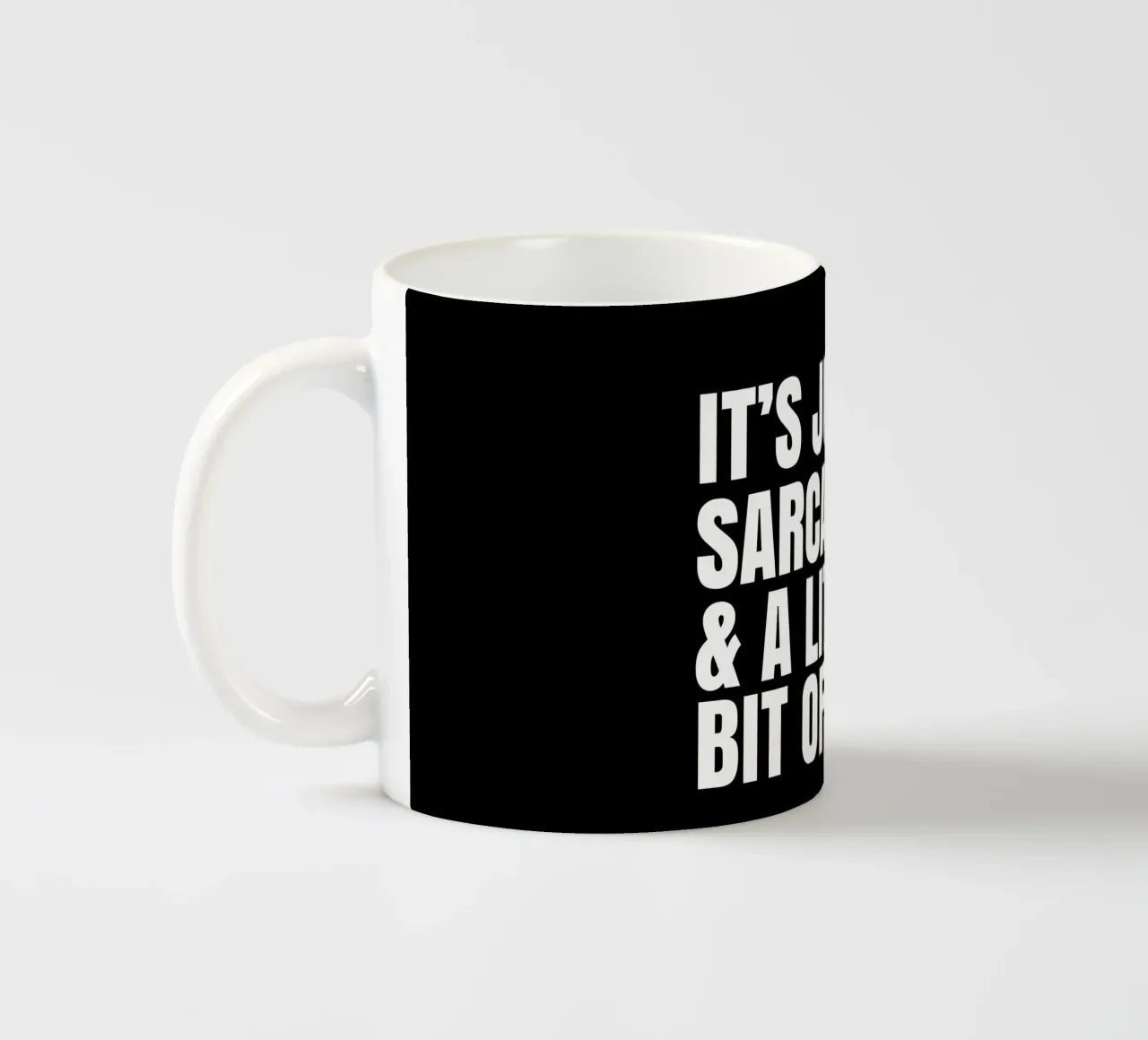 It's just sarcasm and a little bit of beer mug en céramique de happieeagle
