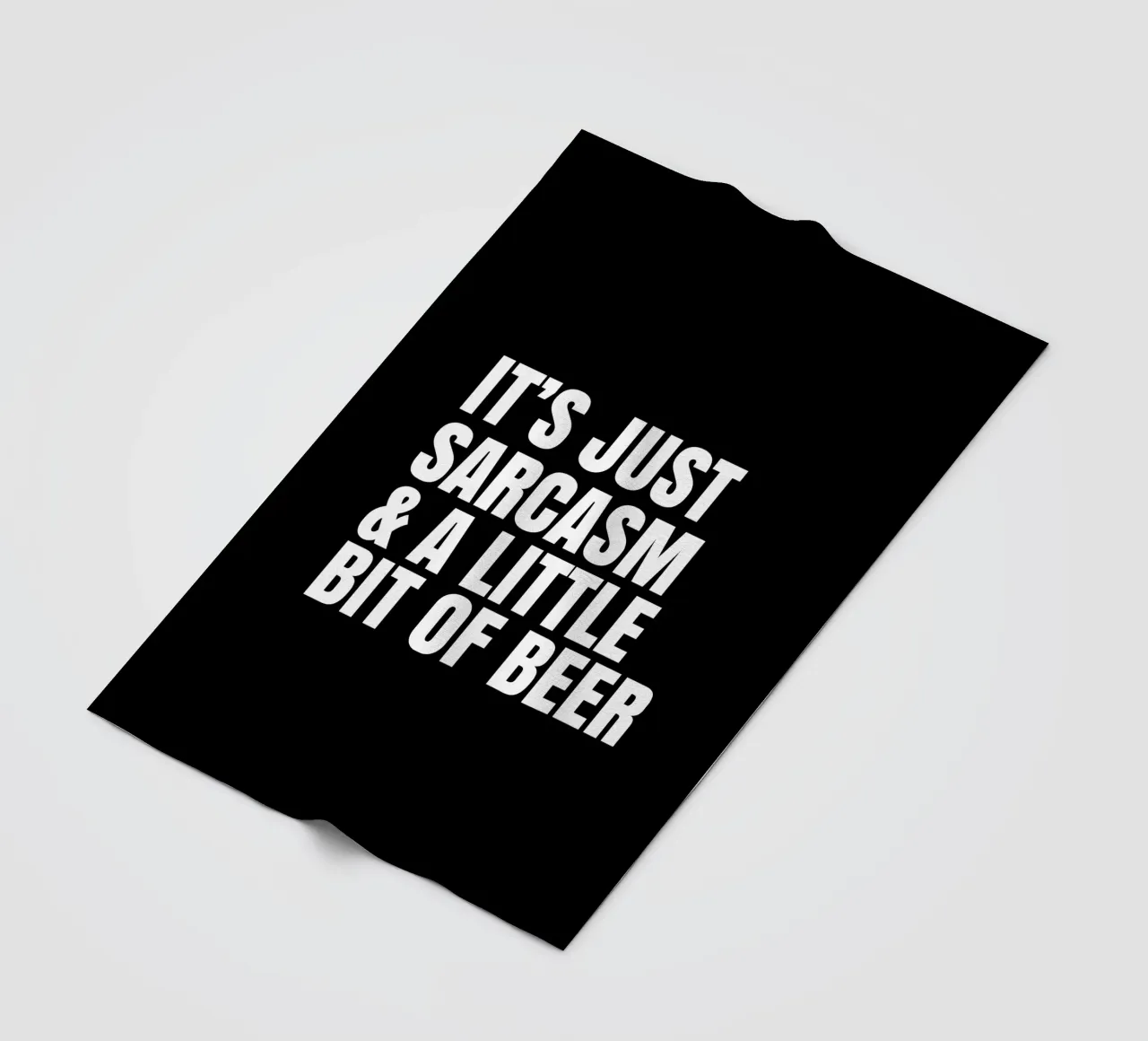 It's just sarcasm and a little bit of beer Fleecedecke von happieeagle